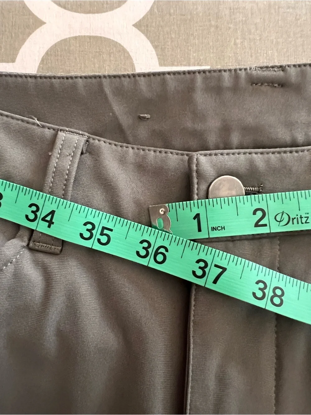 Lululemon ABC Slim Straight Pants Grey/Green